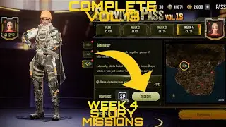 PUBG NEWSTATE VOL.13 WEEK 4 STORY MISSIONS | ALL LOCATIONS