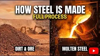 How Steel Is Made &ndash; From Dirt to Molten Metal (Full Process)