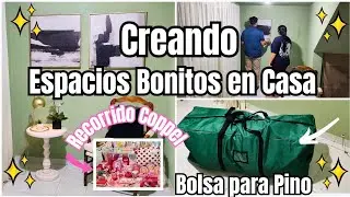 Recibidor como de Revista✨Bolsa para Guardar el Pino👌🏻🌲 Recorrido Coppel y Prichos💘