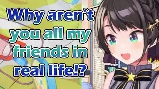 Subaru complains that her viewers are not her real life friends, because Yugioh [hololive/ENG Sub]