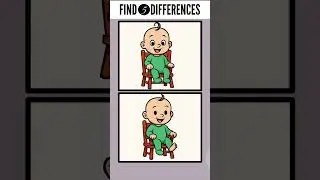 find 5 differences #54 - baby on chair #find #spot