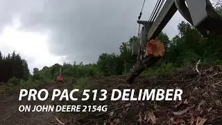 PRO PAC 513 DELIMBER ON A JOHN DEERE 2154G