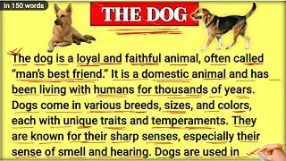 The Dog || Essay on the dog || English me dog par nibandh @CarryOn