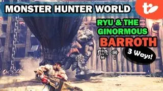 Ryu's Gear & Giant Barroth Challenge! All 3 Grades & Rewards (HBG, Hammer) Monster Hunter World