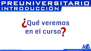 Curso preuniversitario Introducción