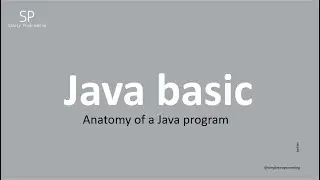 Java basic tutorial - Anatomy of a Java program - 2021