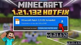 Here it's your Minecraft patch || version - 1.21.132 || Best Minecraft in 2026 !