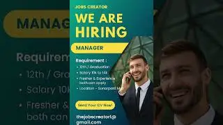 Salesman Job! Sales Manager Job! Salary is 14000! #job #jobs #sale #muzaffarpur #bihar #shortvideo