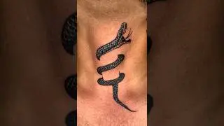 Neck Snake 🐍 Tattoo #viral #trending #youtubeshorts #shortvideo #snake #shorts