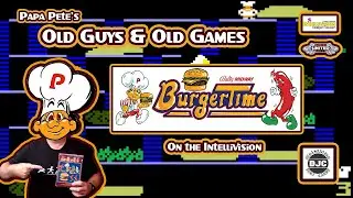 Data East's BurgerTime - Intellivision - Papa Pete's Old Guys & Old Games