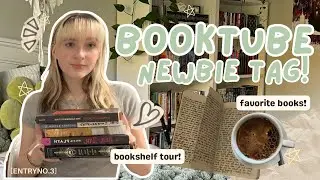 ✨ Booktube Newbie Tag! ✨| fav books, shelf tour, & more! 🍂 Channel Intro (2025)