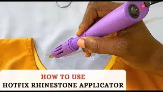 RHINESTONE APPLICATOR // How to use a Hotfix rhinestone applicator ‼️#rhinestones #fashiondesigner