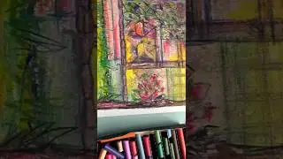 Экспрессивная графика пастелью🌸 #art #pastle #drawing #sketch #painting #beautiful #relax #nature