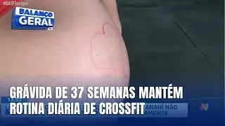 Anahí pratica CrossFit diariamente mesmo grávida de 9 meses