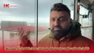 Edremit&rsquo;te denizle kara birleşti, işletmeler sular altında kaldı
