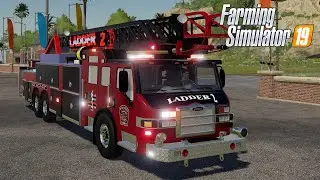 FS19 - Pierce Velocity Ladder Dept TRUCK - Farming Simulator 2019 Truck Mod DOWNLOAD