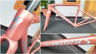 Custom Paint S-WORKS Tarmac SL7 Rose Gold Silver Brush