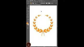 Circle Logo Leaf Design in Illustrator #Shorts #illustrator #illuatratoriq #designer #adobe #AI