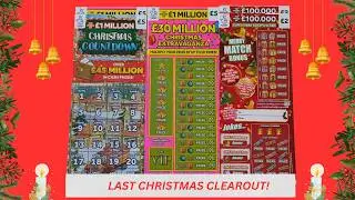 Christmas Clear Out. The Last One! Scratch Cards from UK National Lottery. (Part 7)
