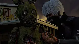 Springtrap meets Ken Kaneki in Dead by Daylight