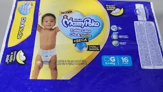 Fralda Mamypoko Dia&Noite + seca | Tamanho G | Resenha e testes 
