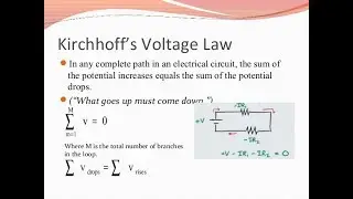 Kirchhoff's voltage & Current Law animation