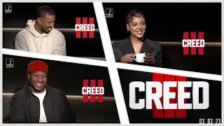 CREED III full cast interviews with Michael B., Tessa, and J Majors on BlackTree TV