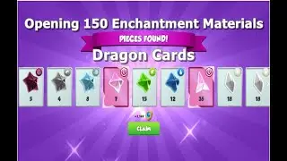 Opening 150 Enchantment Materials and Dragon Card-Dragon Mania Legends | DML
