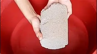 Speedy Soft Gritty Pure Sand Cement🤩Water & Dry Crumbling on Paste #satisfying 