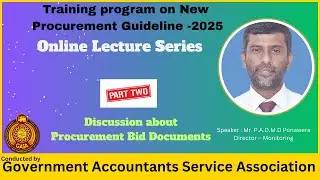 Training program on new Procurement Guideline -2025 ( Day 02)