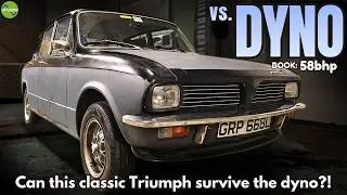 Triumph Toledo Horsepower Test | Classic 1.3 saloon on a rolling road!