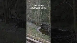 Solo Hiking Influencers be like #solo #nature #hike #travel