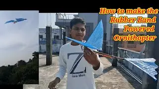 How to make the Rubber Band Powered Ornithopter | Flying Mechanical Bird
