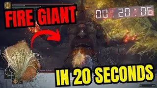 DEFEATING FIRE GIANT IN 20 SECONDS - ELDEN RING - DERROTANDO O GIGANTE DE FOGO EM 20 SEGUNDOS!