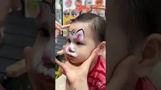 The flower angel cute baby face painting series is really cute#facepainting#cutebaby