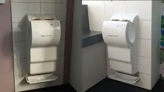More White Dyson Airblade AB03 Handryers at Peter Jones in Sloane Square London
