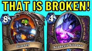 Playing Grunty for ZERO MANA?! Murloc Warlock OTK!
