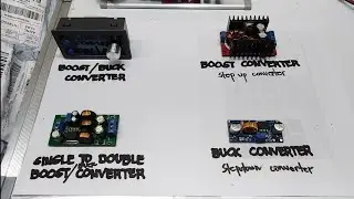 KNOWING DC/DC SINGLE & SPLIT CONVERTERS!!! BUCK CONVERTER, BOOST CONVERTER & BUCK BOOST CONVERTER.
