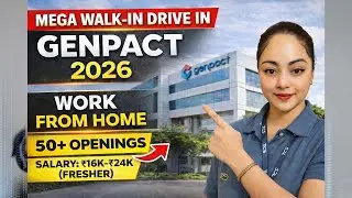 Genpact Latest Hiring 2026 | Walking Drive | Work From Home | Walk-in Interview | Gauri Negi Talks