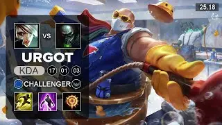 Urgot vs Riven Top - EUW Grandmaster - Patch 25.18 Season 15