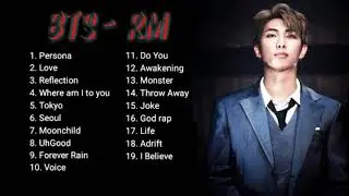 BTS RM - Solo Songs Playlist