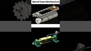 Barrel cam mechanism||mechanical mechanism #shorts #3ddesign #engineering #mechanical #cadmodel