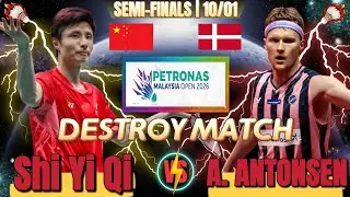 🔥 DESTROY MATCH 🔥 SHI Yu Qi (CHN) vs Anders ANTONSEN (DEN) | SF Petronas Malaysia Open 2026