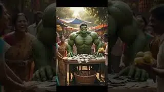 Hulk bajar me aam bech raha hai #viralshort #aivideo #viralaishort