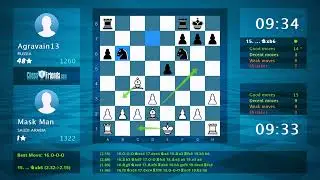 Chess Game Analysis: Mask Man - Agravain13 : 1-0 (By ChessFriends.com)