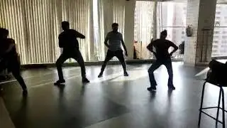 Lalsab, Rahul, Milind and Shrishti dance practice for Allscripts annual event
