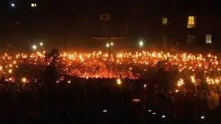 Shetland&rsquo;s Vikings take part in 'Up Helly Aa' fire festival