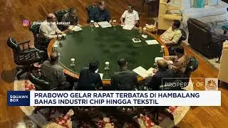 Prabowo Gelar Ratas di Hambalang Bahas Chip hingga Tekstil