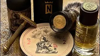 Wetshaving: Gentleman&rsquo;s Nod Musashi Trifecta, 1-week Beard Mow with the Gillette Old Type Open Comb