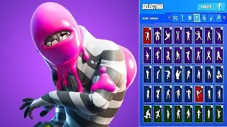 🔥 TEEF SKIN SHOWCASE WITH ALL FORTNITE DANCES & EMOTES 😱
